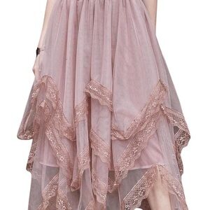 Tulle Lace Layered Skirt